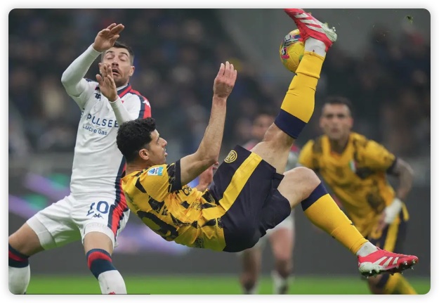 劳塔罗头球制胜 国米1-0热那亚先赛登顶积分榜